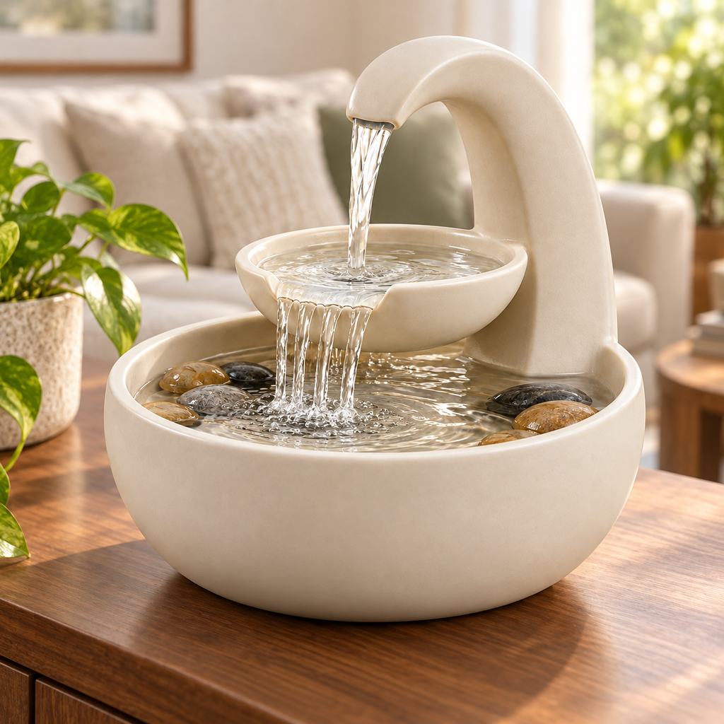 Minimalist Tabletop Water Fountain