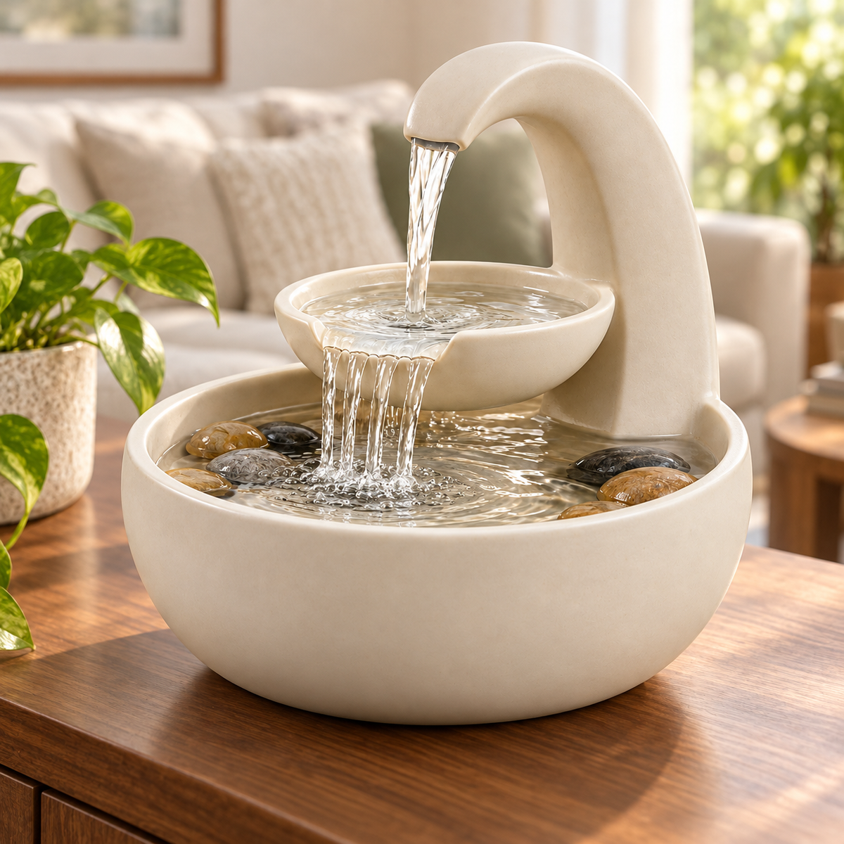 Minimalist Tabletop Water Fountain
