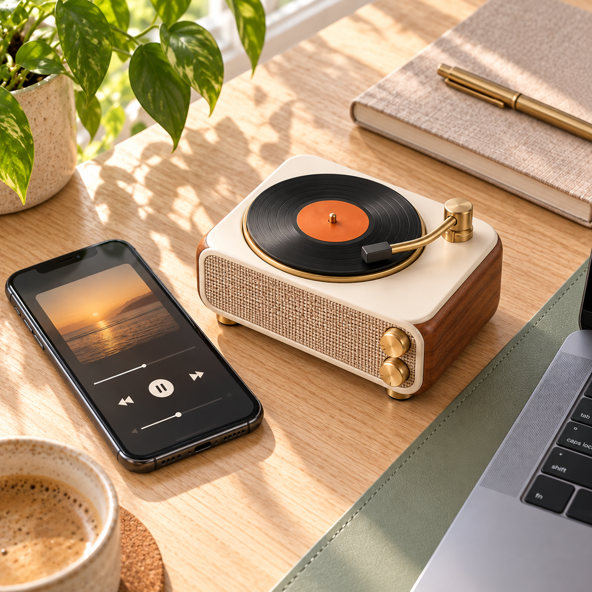 Mini Vinyl Record Bluetooth Speaker