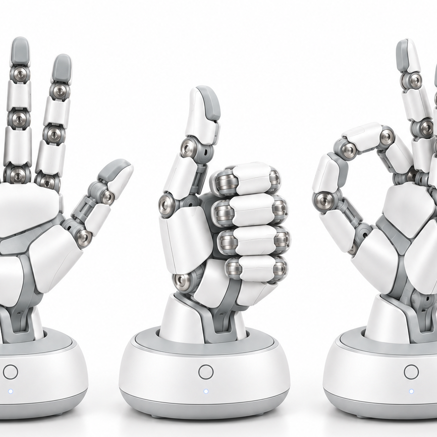Articulated Robot Hand Phone Holder