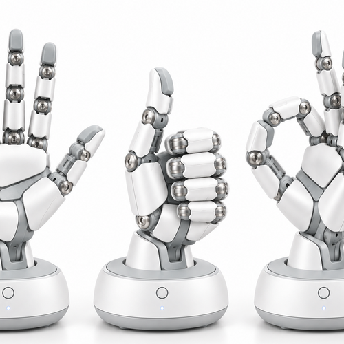 Articulated Robot Hand Phone Holder